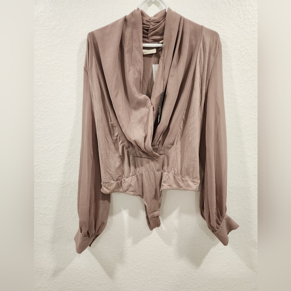 New York & Company Blush Bodysuit